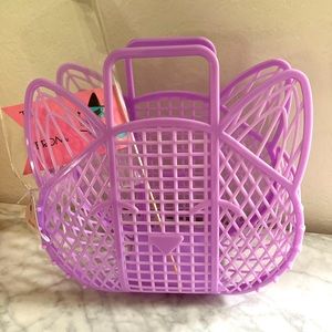 NWT 2023 Bullseye’s Playground Purple Cat Jelly Bag Basket